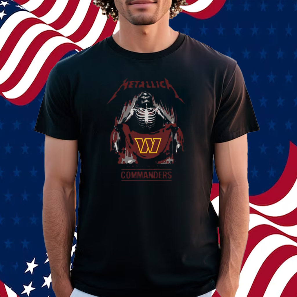 Metallica Collab Washington Commanders T-Shirt, hoodie, sweater