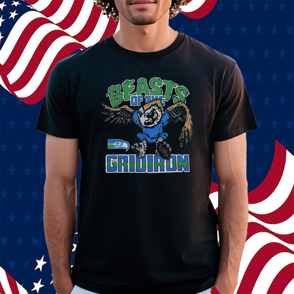 Seattle Seahawks Beasts Of The Gridiron T-Shirt - ShirtsOwl Office