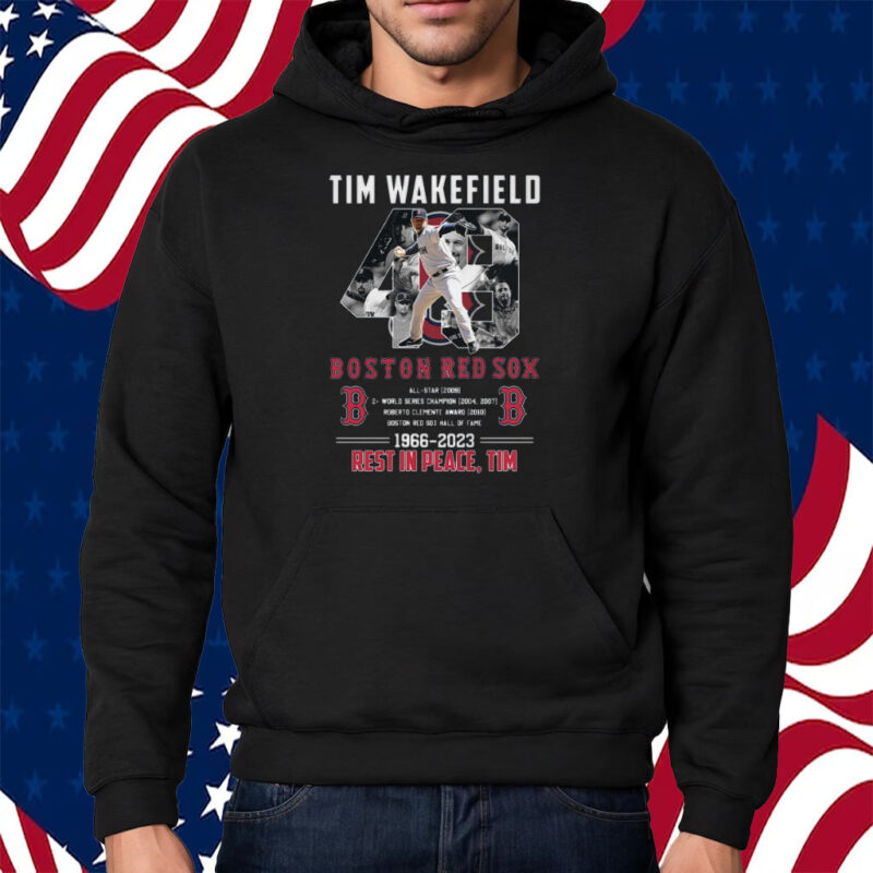 Tim Wakefield T Shirt MLB Shirt Boston Red Sox Sweatshirt - Family