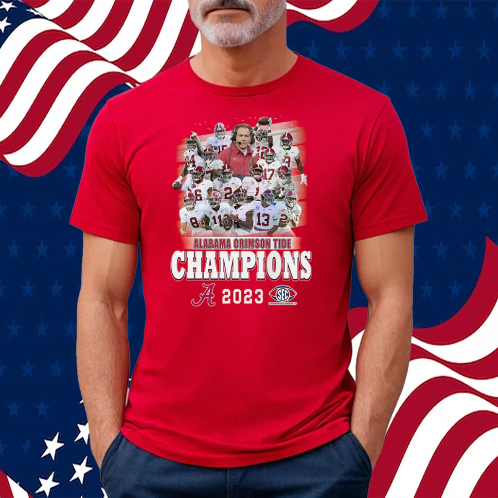 2023 Sec Championship Alabama Crimson Tide Champions TShirt