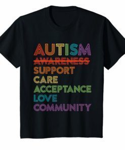 Autism Awareness T-Shirt Support Care Acceptance Ally Gift