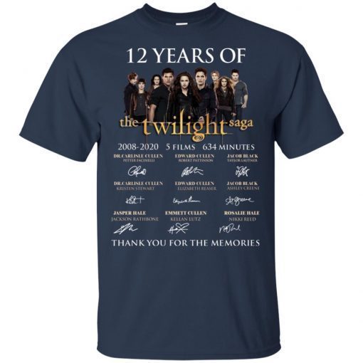 12 Years Of The Twilight Saga shirts