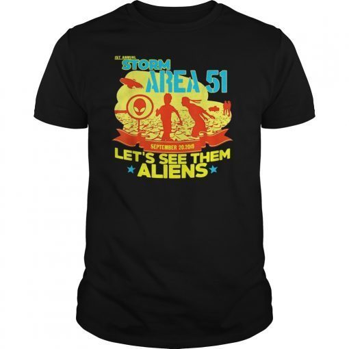 1st Annual Area 51 5k Fun Run Sept 20 2019 T-shirt