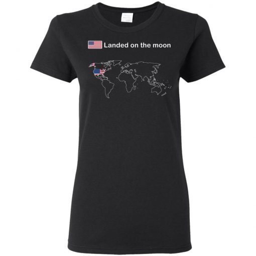 Adam Kinzinger Landed On The Moon Ladies Women T-Shirt