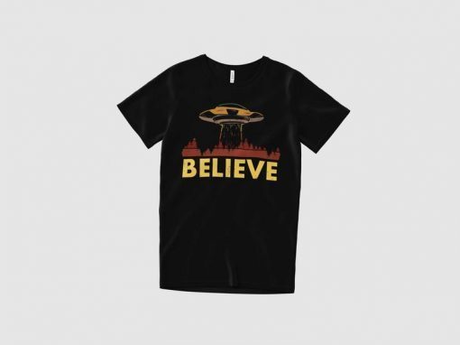 Alien Raid Storm Believe Tshirt for UFO Area 51 Fans Unisex T-Shirt