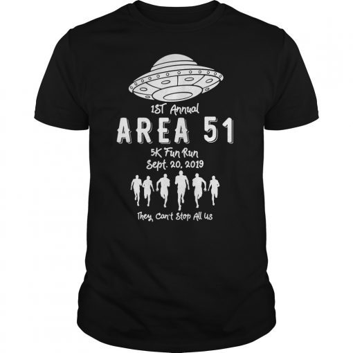 Area 51 5K Fun Run Gift Tee shirt