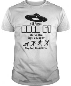 Area 51 5K Fun Run Gifts Tees shirts