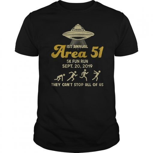 Area 51 5K Fun Run vintage Tee Shirt