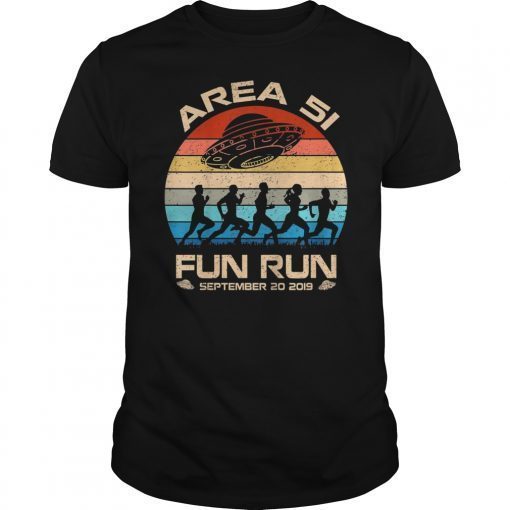 Area 51 Fun Run Shirt September 20 2019 Vintage Gifts T-Shirt