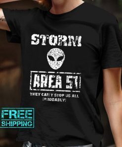 Area 51 T-shirt Alien Attack Raid T Shirt Women Shirt White Shirt Black Shirt