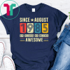 Awesome Since August 1985 Shirt 34 Years old Birthday Gift