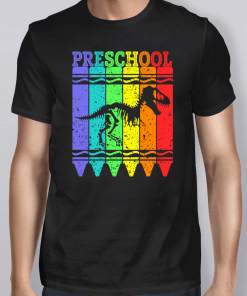 Back To School Shirt Preschool Crayon Dinosaurus Shirt