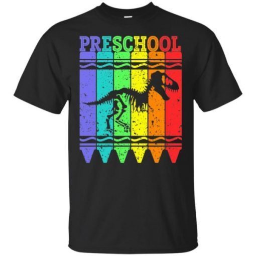 Back To School Shirt Preschool Crayon Dinosaurus shirt