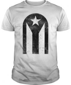 Bandera Negra Famosa Puerta de San Juan Puerto Rico Top Tee Shirt