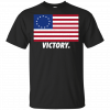Betsy Ross Flag Victory Nine Line T-Shirt