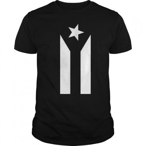 Black Boricua Flag Protest Shirt Fuerza Puerto Rico T-Shirt