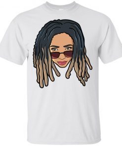 Black Woman Natural Hair Sun Bleached Afro Queen Dreadlocks T-Shirt