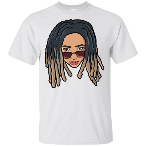 Black Woman Natural Hair Sun Bleached Afro Queen Dreadlocks T-Shirt