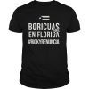 Boricuas Florida Ricky Renuncia Bandera Negra Puerto Rico T-Shirt