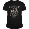 Cristiano Ronaldo Never give up signature shirt