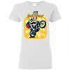 Evel Knievel Motorcycles Ladies Women T-Shirt