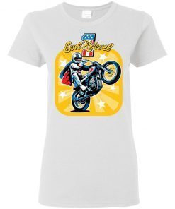 Evel Knievel Motorcycles Ladies Women T-Shirt