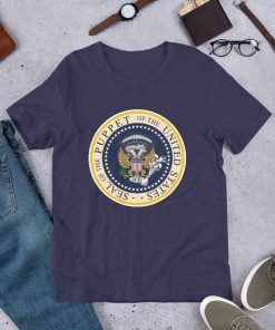 Fake Presidential Seal Anti-Trump Navy Short-Sleeve Unisex T-Shirt