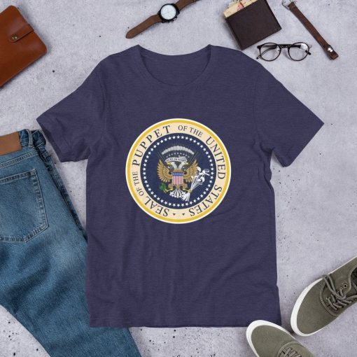 Fake Presidential Seal Anti-Trump Navy Short-Sleeve Unisex T-Shirt