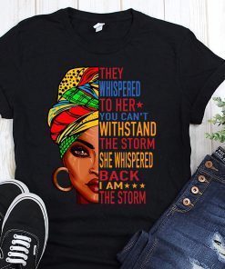 Feminist they whispered to her you can’t withstand the storm she shispered back I am the storm shirt