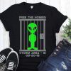 Free the homies jail area 51 alien shirt