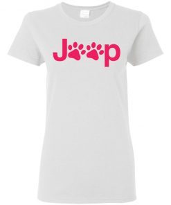 Funny Jeep Paw Prints Dogs & Jeeps Owner Ladies Women T-Shirt