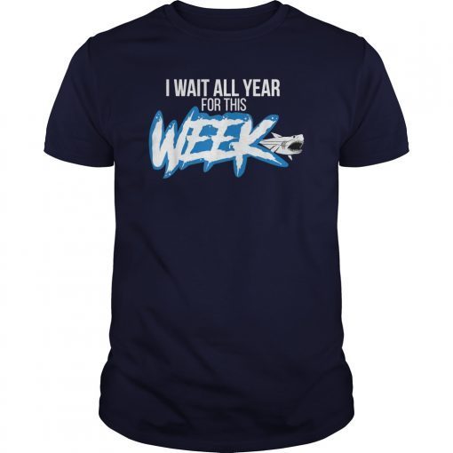 I Wait All Year For This Week Shirt Cool Love Sharks Gift shirts