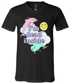 I’m Dead Inside Dolphins V-Neck T-Shirt