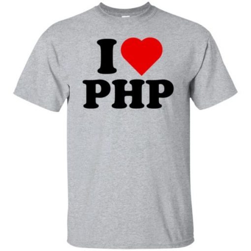 Justin Jackson I Love PHP shirt