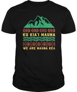 Kanaka Maoli Flag We Are Mauna Kea Protect Ku Kia'i Mauna T-Shirt