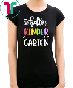 Kindergarten Back To School Hello Kinder Garten Shirt