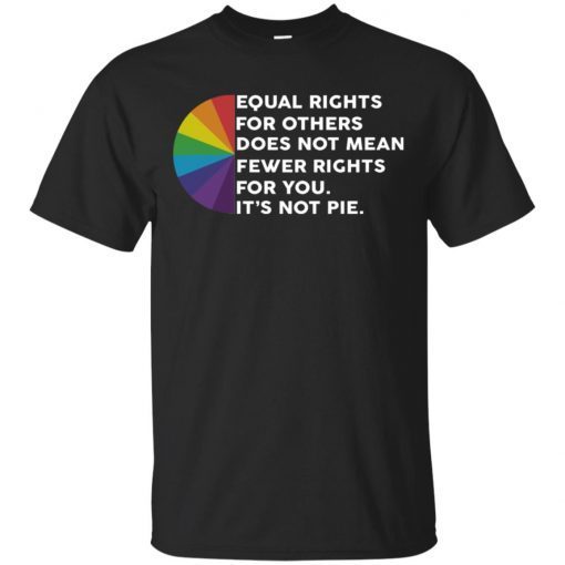 LGBT Equal rights for others does not mean fewer rights for you It’s not pie shirt
