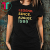 Legend since August shirt birthday custom t shirt birthday shirt birthday gift for him birthday gift for her of being awesome shirt