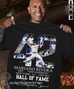 Mariano rivera 42 new york yankees signature shirt