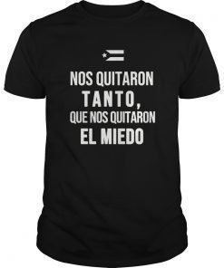 Nos Quitaron Tanto Ricky Renuncia Bandera Negra Puerto Rico T-Shirt