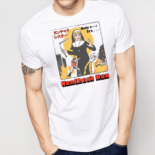 Nunchuck Nun Tarantino Shirt