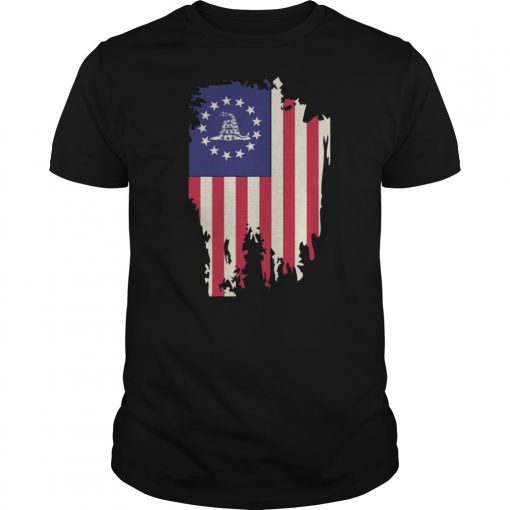 Patriotic Politically Incorrect Betsy Ross Flag 1776 Gadsden T-Shirt