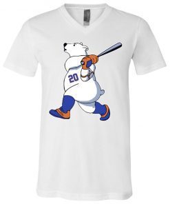 Pete Alonso Polar Bear New York Mets V-Neck T-Shirt