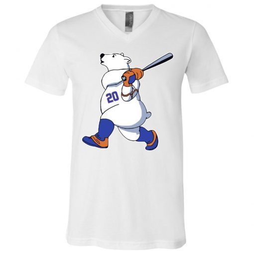 Pete Alonso Polar Bear New York Mets V-Neck T-Shirt