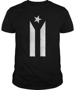 Puerto Rico Black Flag Shirt Resiste Boricua T-Shirt