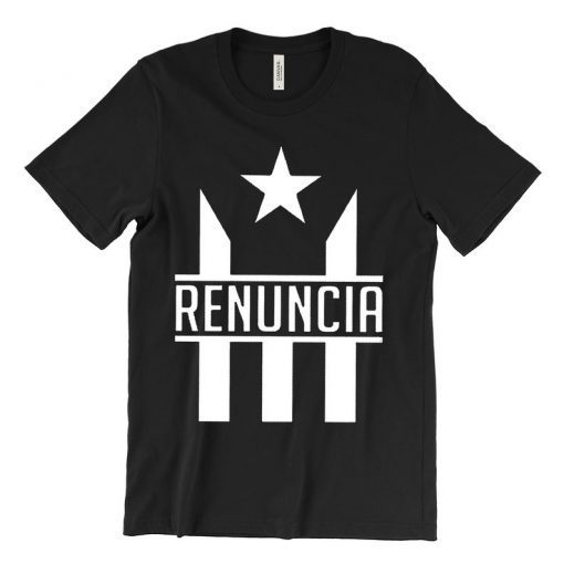 Puerto Rico Renuncia Resistance Flag Unisex Graphic T-Shirt