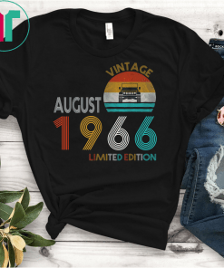 Retro Classic Vintage Jeeps August 1966 53th Birthday Jeeps T-Shirts