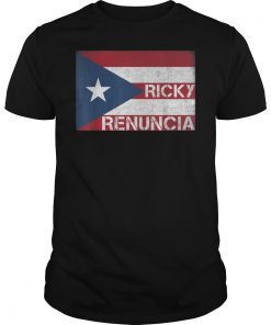 Ricky Renuncia Bandera Negra Puerto Rico Boricua Flag ShirtRicky Renuncia Bandera Negra Puerto Rico Boricua Flag Shirt