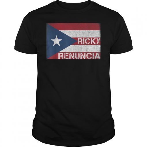Ricky Renuncia Bandera Negra Puerto Rico Boricua Flag ShirtRicky Renuncia Bandera Negra Puerto Rico Boricua Flag Shirt