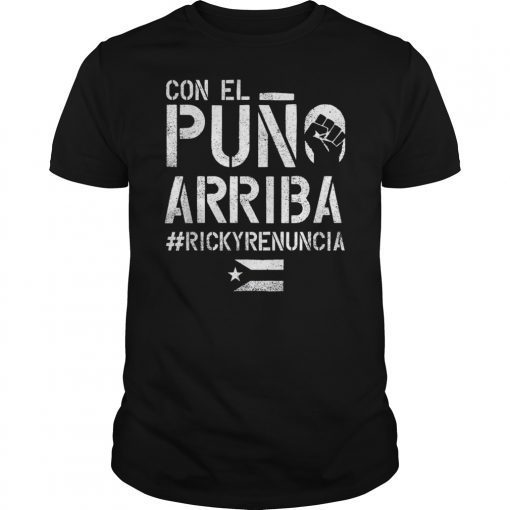 Ricky Renuncia Bandera Negra Puerto Rico Top Gifts Tees Shirts
